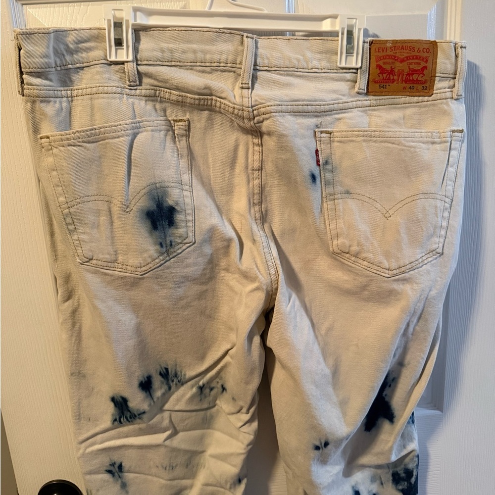 Men's Levi 541 Tie-Dye Jeans Size 40x32 - Picture 4 of 5
